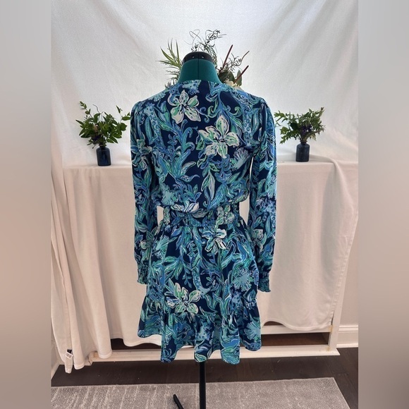 LILLY PULITZER NWOT CRISTIANA DRESS IN TAKE IT OR LEAF IT - Picture 10 of 11